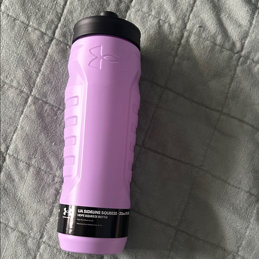 Under Armour Lilac Sports Bottle with Black Lid